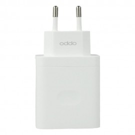 Cargador oppo supervooc 33w usb tipo a blanco