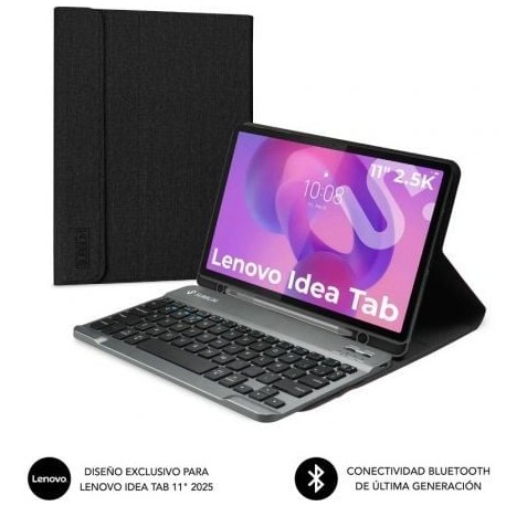 Funda con Teclado Subblim Keytab Pro BT Lenovo Idea Tab 11 2025/ Negra