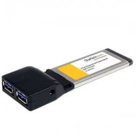 StarTech.com Tarjeta Adaptador ExpressCard 34 USB 3.0 SuperSpeed de 2 Puertos con UASP ECUSB3S22