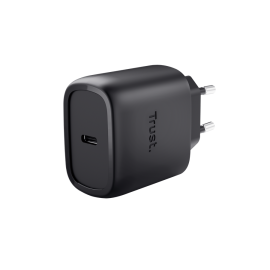 CARGADOR PARED/VIAJE USB-C 45W MAXO NEGRO TRUST