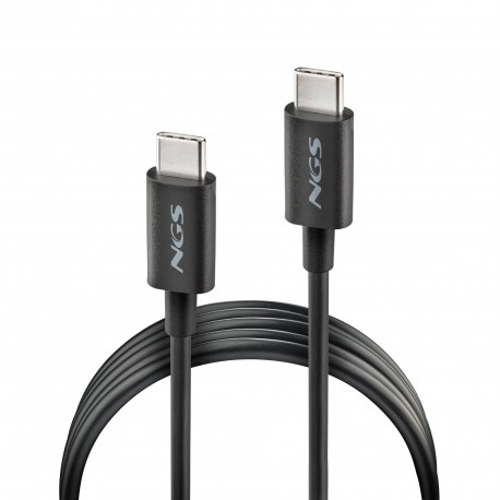 NGS ZYRO 60W-1 cable USB USB 2.0 1 m USB C Negro