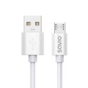 Savio USB cable 3 m USB 2.0 USB A - Micro USB White CL-167 cable USB Micro-USB A Blanco
