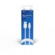 Savio USB cable 3 m USB 2.0 USB A - Micro USB White CL-167 cable USB Micro-USB A Blanco