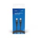 Savio CL-160 cable USB USB 2.0 2 m USB C Negro