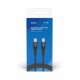 Savio CL-159 cable USB USB 2.0 1 m USB C Negro