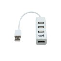 HUB USB 2.0 UNIVERSAL COOL 4 PUERTOS USB BLANCO