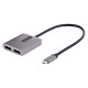 StarTech.com MST14CD122DP Adaptador gráfico USB 4096 x 2160 Pixeles Gris