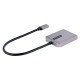 StarTech.com MST14CD122DP Adaptador gráfico USB 4096 x 2160 Pixeles Gris