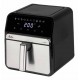 JATA JEFR1242 freidora Sencillo 8 L Independiente 2100 W Freidora de aire caliente Negro, Plata