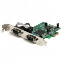 StarTech.com Tarjeta Adaptadora PCI Express PCIe 2 Puertos Serie Serial RS232 DB9 UART 16950 PEX2S950