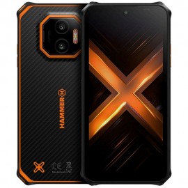 HAMMER - Telefono movil smartphone rugerizado hammer energy x2 5g - 8gb -  256gb -  6 pulgadas -  negro - naranja - TEL001066