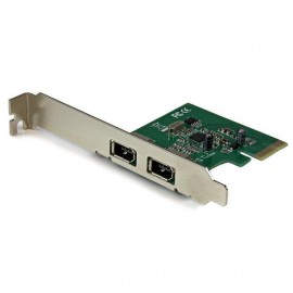 StarTech.com Tarjeta PCI Express de 2 Puertos FireWire 1394a - Adaptador PCI-E FW400 PEX1394A2V