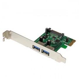 StarTech.com Tarjeta PCI Express de 2 Puertos USB 3.0 SuperSpeed con UASP y Alimentaci PEXUSB3S24