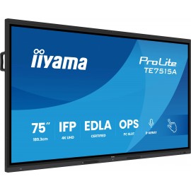 iiyama TE7515A-B1AG pantalla de señalización Panel plano interactivo 189,2 cm (74.5'')