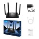 Cudy WR3600H router inalámbrico Gigabit Ethernet Doble banda (2,4 GHz / 5 GHz) Negro