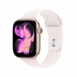APPLE - Apple Watch Series 11 OLED 46 mm Digital 416 x 496 Pixeles Pantalla táctil 5G Oro rosa Wifi GPS (satélite) - mfcj4ql/a
