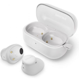 Auriculares Bluetooth Philips TAT2149 con estuche de carga/ Autonomía 6h/ Blancos