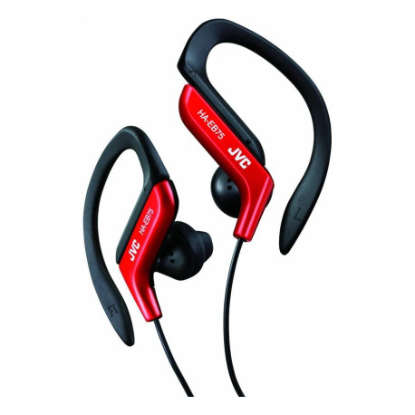 JVC HA-EB75-RN-U auricular y casco Auriculares Alámbrico gancho de oreja Deportes Negro, Rojo