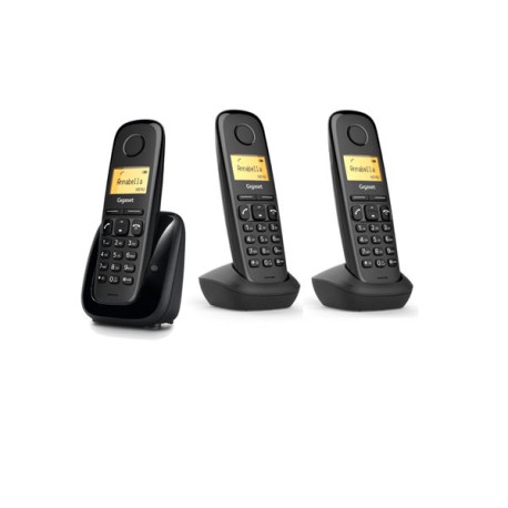 TELEFONO DECT A180 NEGRO TRIO MM