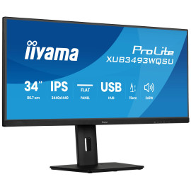 iiyama ProLite XUB3493WQSU-B6 pantalla para PC 86,4 cm (34'') 3440 x 1440 Pixeles UltraWide Quad HD LED Negro