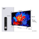 TCL P8K 98P8K Televisor 2,49 m (98'') 4K Ultra HD Smart TV Wifi Metálico 450 cd / m²