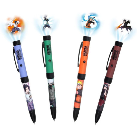 Boligrafos proyectores naruto shippuden 1 unidad aleatoria