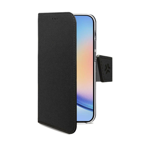 Celly WALLY1063 funda para teléfono móvil 16,8 cm (6.6'') Funda cartera Negro