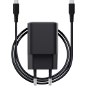 CARGADOR PARED/VIAJE USB-C 65W + CABLE USB-C ULTRARREDUCIDO 2 M MAXO NEGRO TRUST