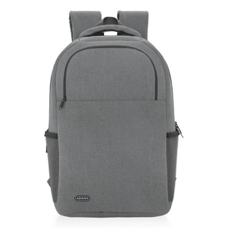 AISENS Mochila premium para portátil 15.6, Gris