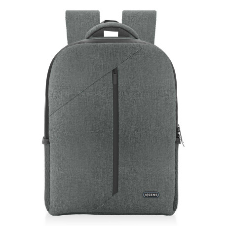 AISENS Mochila premium para portátil 15.6, Gris