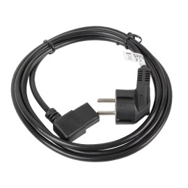 Lanberg CA-C13C-12CC-0030-BK cable de transmisión Negro 3 m CEE7/7 IEC 320