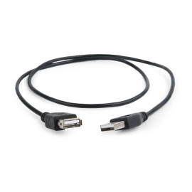 Gembird CC-USB2-AMAF-75CM/300-BK cable USB 0,75 m 2.0 USB A Negro