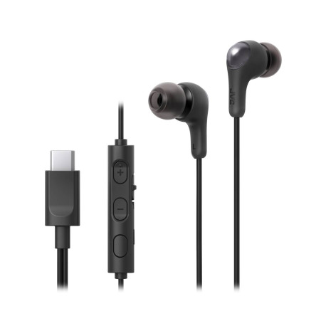 JVC HA-FR9UC Auriculares Alámbrico Dentro de oído Llamadas/Música USB Tipo C Negro