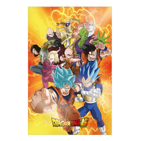 Poster 3d 58x38cm universal survival heroes dragon ball super