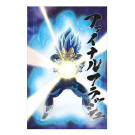 Poster 3d 58x38cm universe survival vegeta dragon ball super