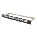 PATCH PANEL LANBERG 24 PUERTOS 1U RACK 19 FTP PARA MODULOS KEYSTONE NEGRO