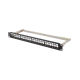 PATCH PANEL LANBERG 24 PUERTOS 1U RACK 19 FTP PARA MODULOS KEYSTONE NEGRO