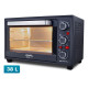 HR-38PRO horno 38 L 2000 W Negro, Acero