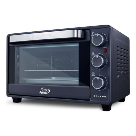 HR-23EASY horno 23 L 1600 W Negro, Acero inoxidable
