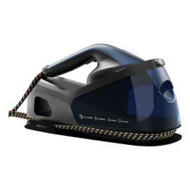 A01_EU01_102084 estación plancha al vapor 2400 W 1,2 L Suela de cerámica Negro, Azul, Gris