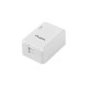 Lanberg OK1-0001-W caja de conexiones de red Cat6 Blanco