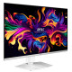 MSI MPG 321URXW QD-OLED pantalla para PC 80 cm (31.5'') 3840 x 2160 Pixeles 4K Ultra HD Blanco