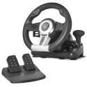 Spirit of Gamer Race Wheel Pro Volante + Pedales PC,Playstation 2,Playstation 3 Negro, Plata