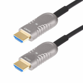 StarTech.com Cable HDMI 2.1 Híbrido Activo Óptico AOC de 15,2m - CMP Plenum