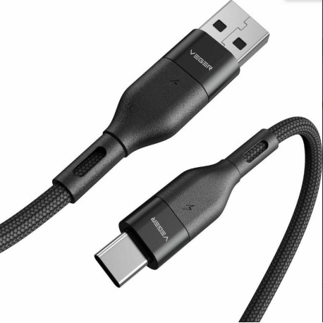 VEGER VG-AC03 cable USB USB 2.0 1,2 m USB C Negro