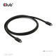 CLUB3D CAC-2501 cable Thunderbolt 1 m 120 Gbit/s Negro