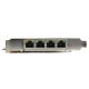 StarTech.com Tarjeta PCI Express de Red Ethernet Gigabit con 4 Puertos RJ45 PoE Power over Ethernet ST4000PEXPSE
