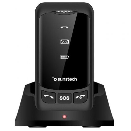 Teléfono Móvil Sunstech CELT25BK para Personas Mayores/ Negro