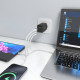 AISENS Cargador GaN 65W, 2xUSB-C PD3.0 QC4.0, 1xUSB-A QC3.0, Negro