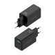 AISENS Cargador GaN 65W, 2xUSB-C PD3.0 QC4.0, 1xUSB-A QC3.0, Negro